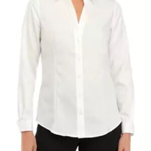 NEW The Limited Essential Shirt in Ivory Stretch Button-Up Exclusive Medium Tall